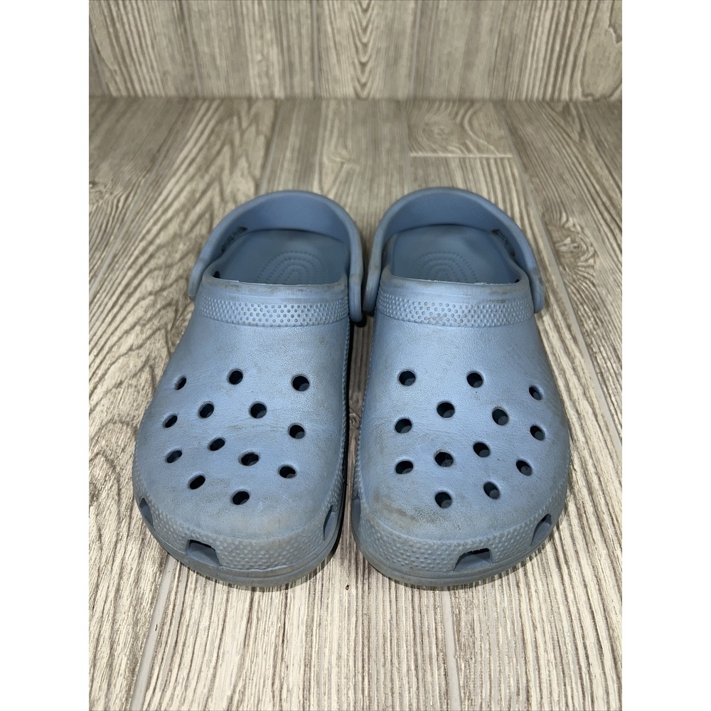 Croc Light Blue Strap Sandals Comfortable Lightweight Unisex SZ 5 (M) 7 (W) - Picture 2 of 6